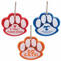 Paw Shaped Reflective Collar Tag